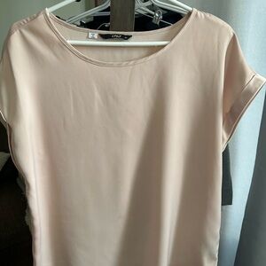 Only Women's Soft Pink Short Sleeve Top